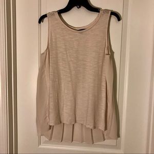 Blush Pleat Back Tank